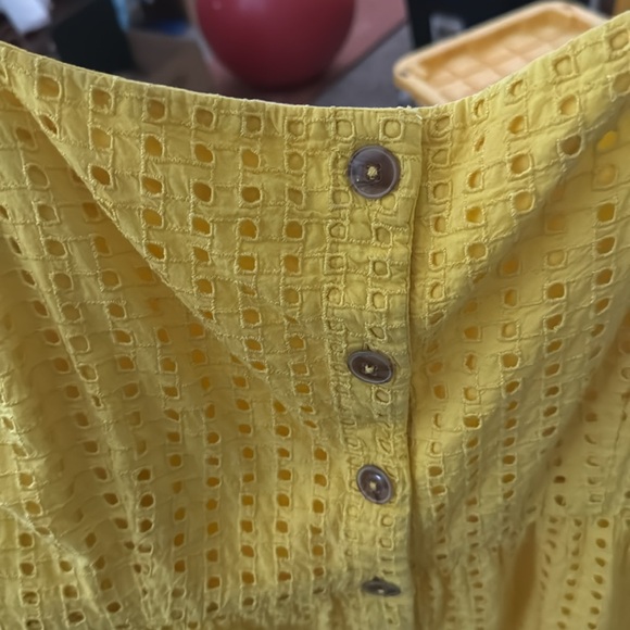 J Crew yellow eyelet sundress - Picture 7 of 7